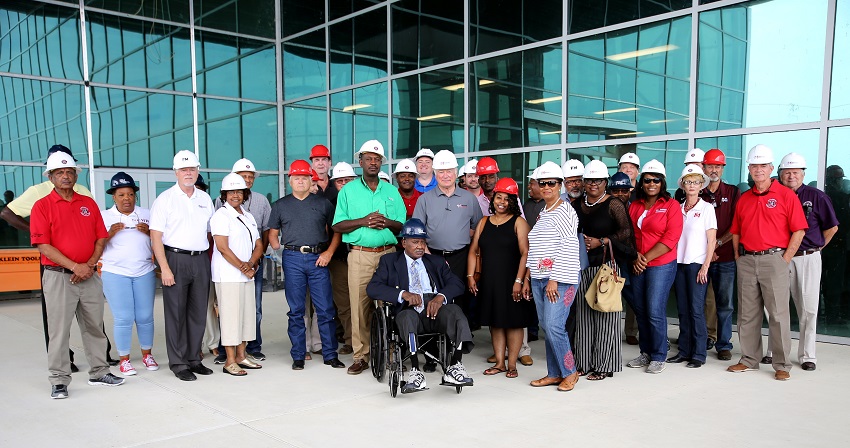 County supervisors from Clay, Kemper, Lauderdale, Lowndes, Noxubee and Oktibbeha counties toured East Mississippi Community College’s Center for Manufacturing Technology 2.0 on Friday, July 27. County supervisors from Clay, Kemper, Lauderdale, Lowndes, Noxubee and Oktibbeha counties toured East Mississippi Community College’s Center for Manufacturing Technology 2.0 on Friday, July 27.